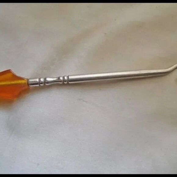 Antique Boot Hook - Victorian Corset Hook - Celluloid Button Hook- Boot Fastener - Picture 8 of 11